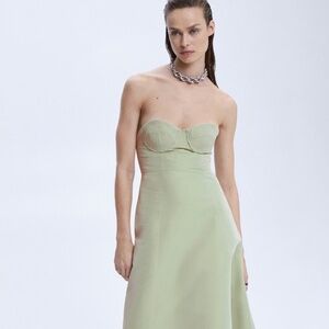 Mango - Flared corset dress